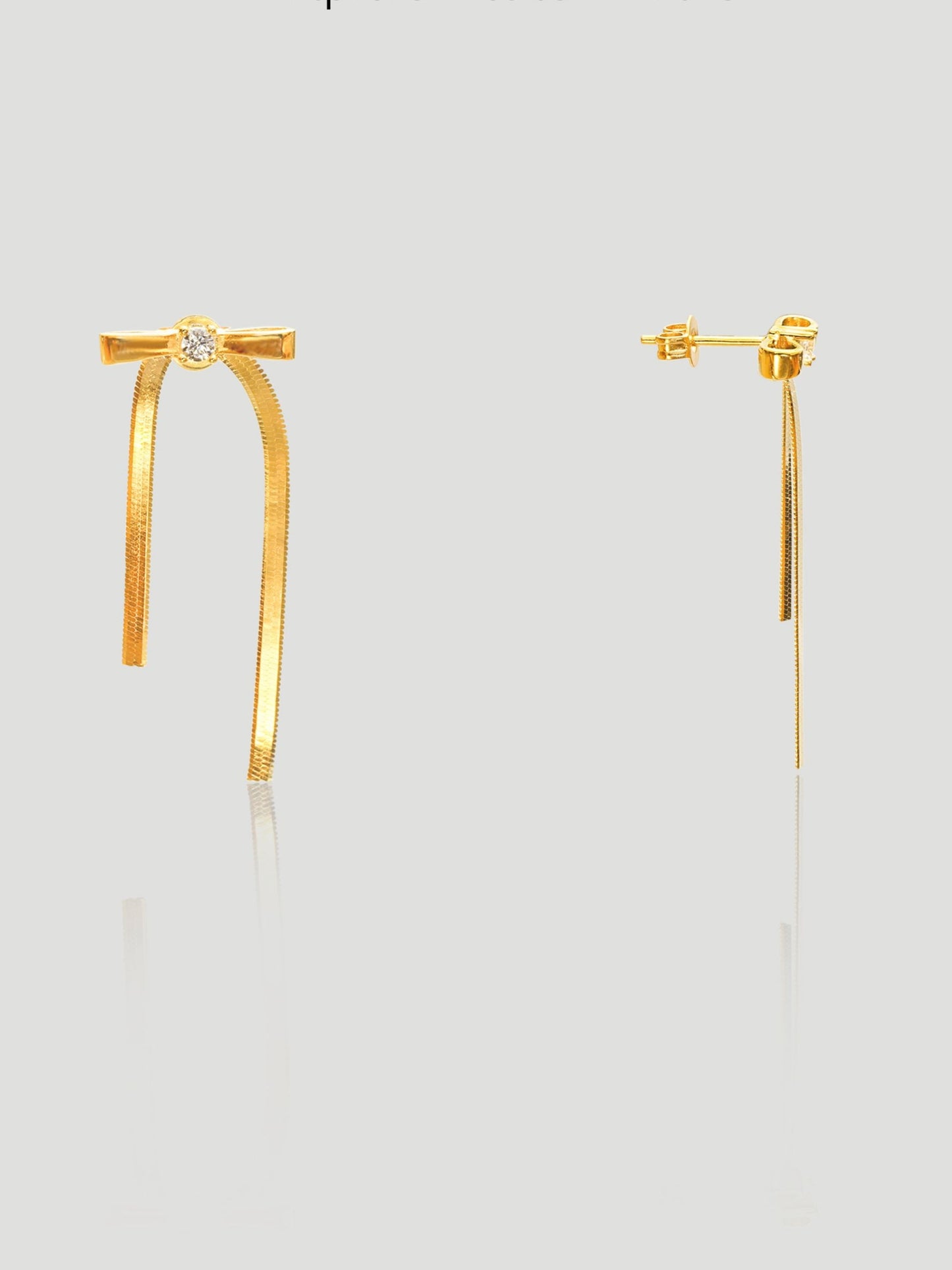 The Ribbon Drop Earrings