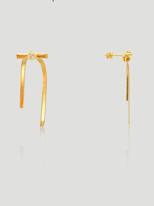 The Ribbon Drop Earrings